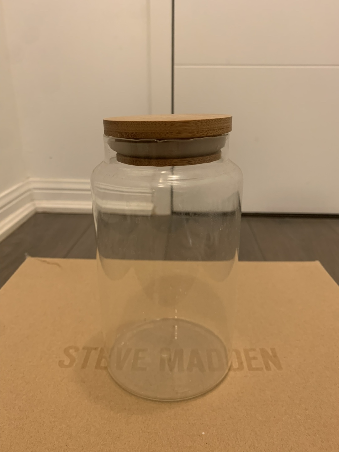 Glass Storage Jar with Cork Lid