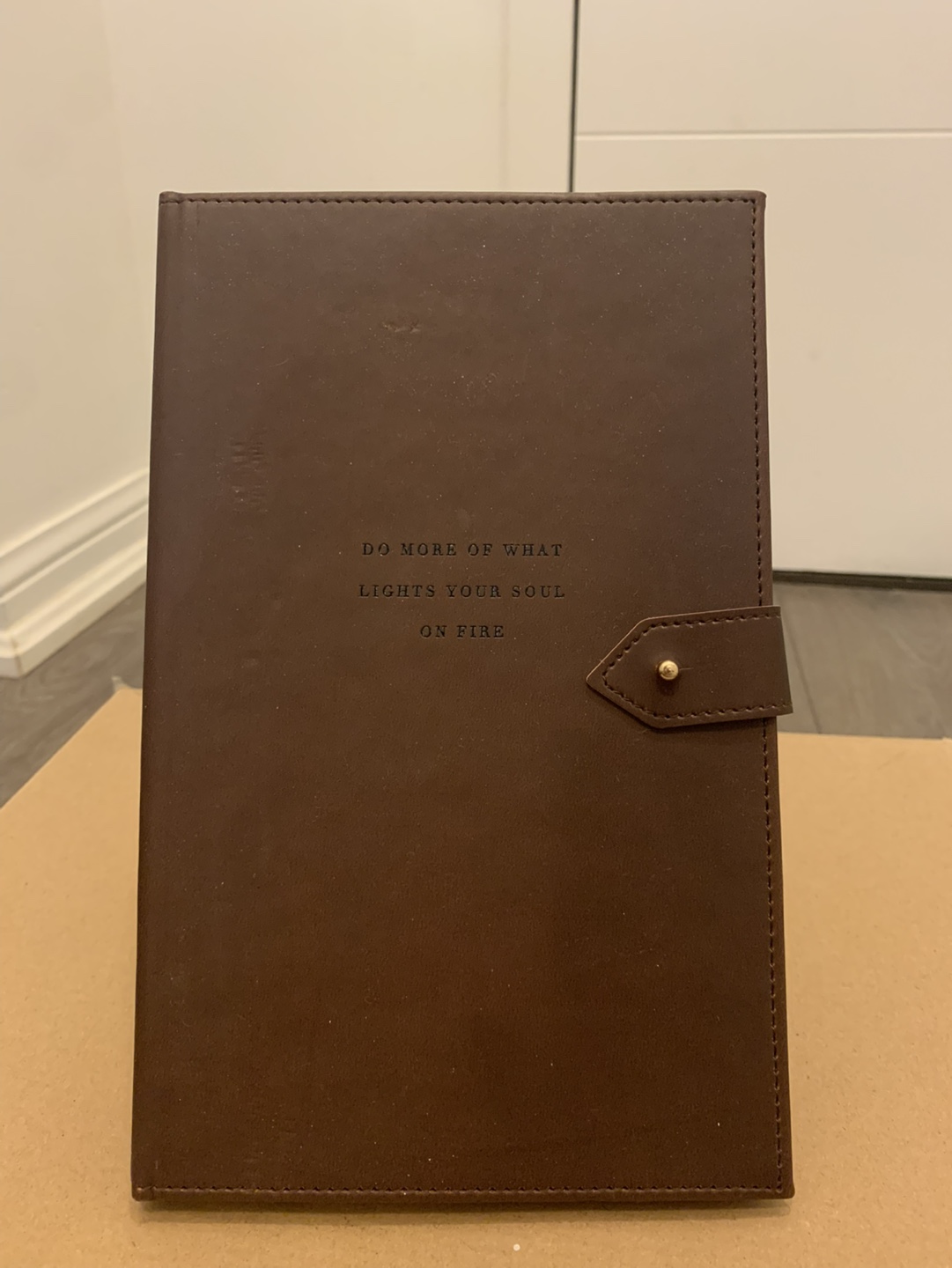 Brown Leather Journal - Do More Of What Lights Your Soul On Fire