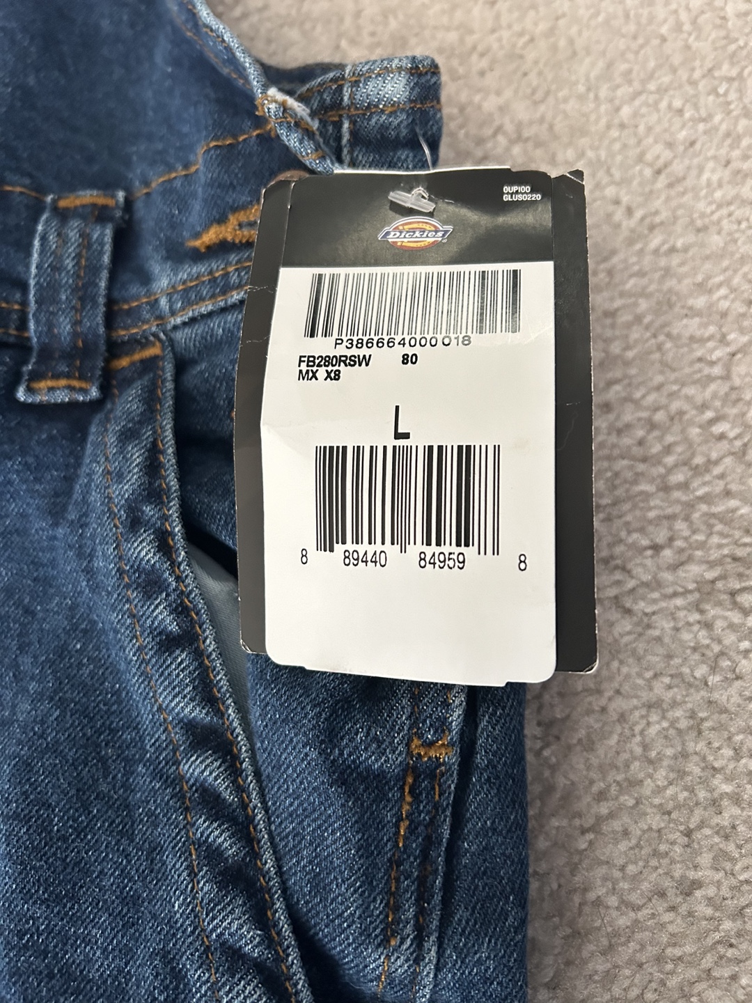 Dickies Women's Boyfriend Bib Overalls - Size Large - photo 2