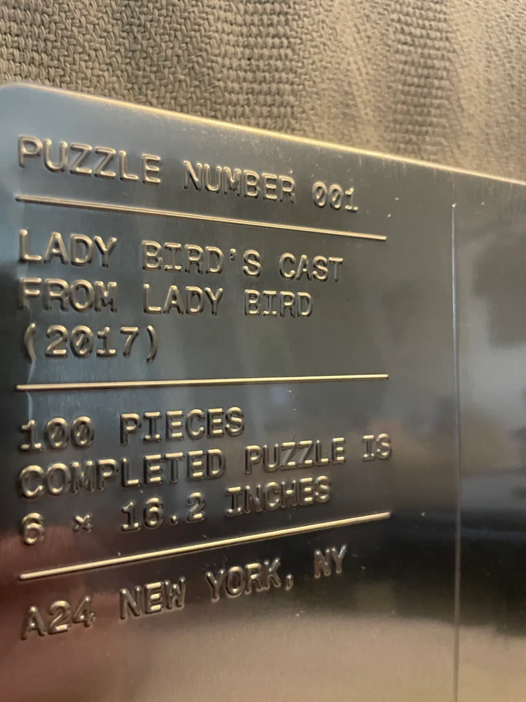 Lady Bird Cast 100-Piece Puzzle in Metal Tin image indicator(3)