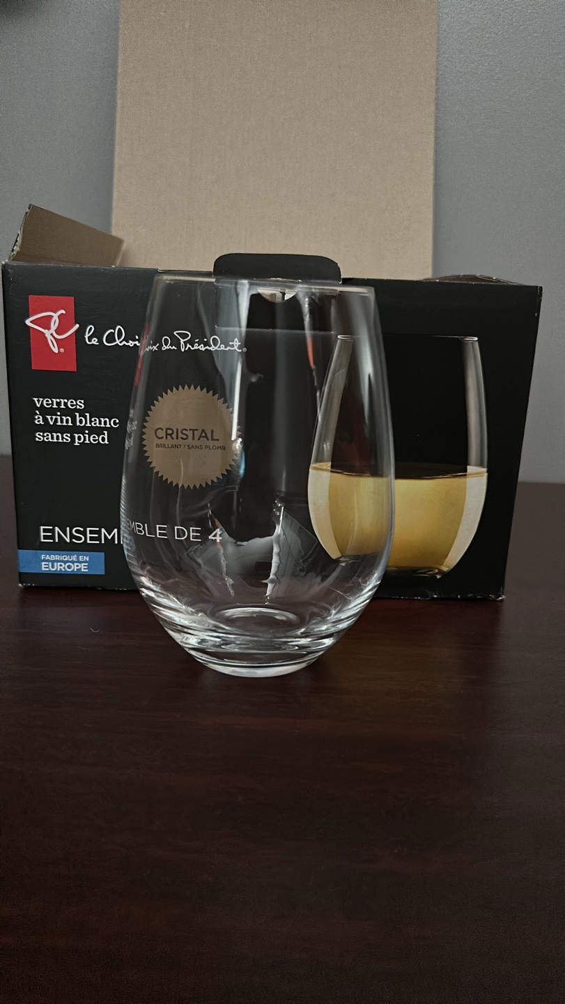 President's Choice Stemless White Wine Glasses - Set of 4 - photo 2