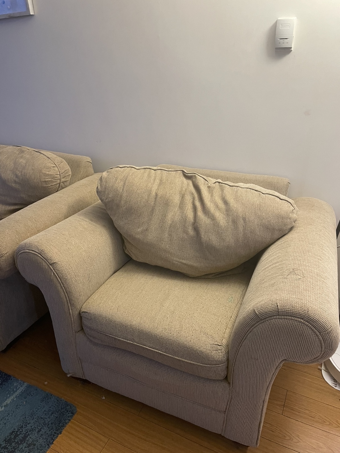 Beige Sofa and Loveseat Set - photo 2