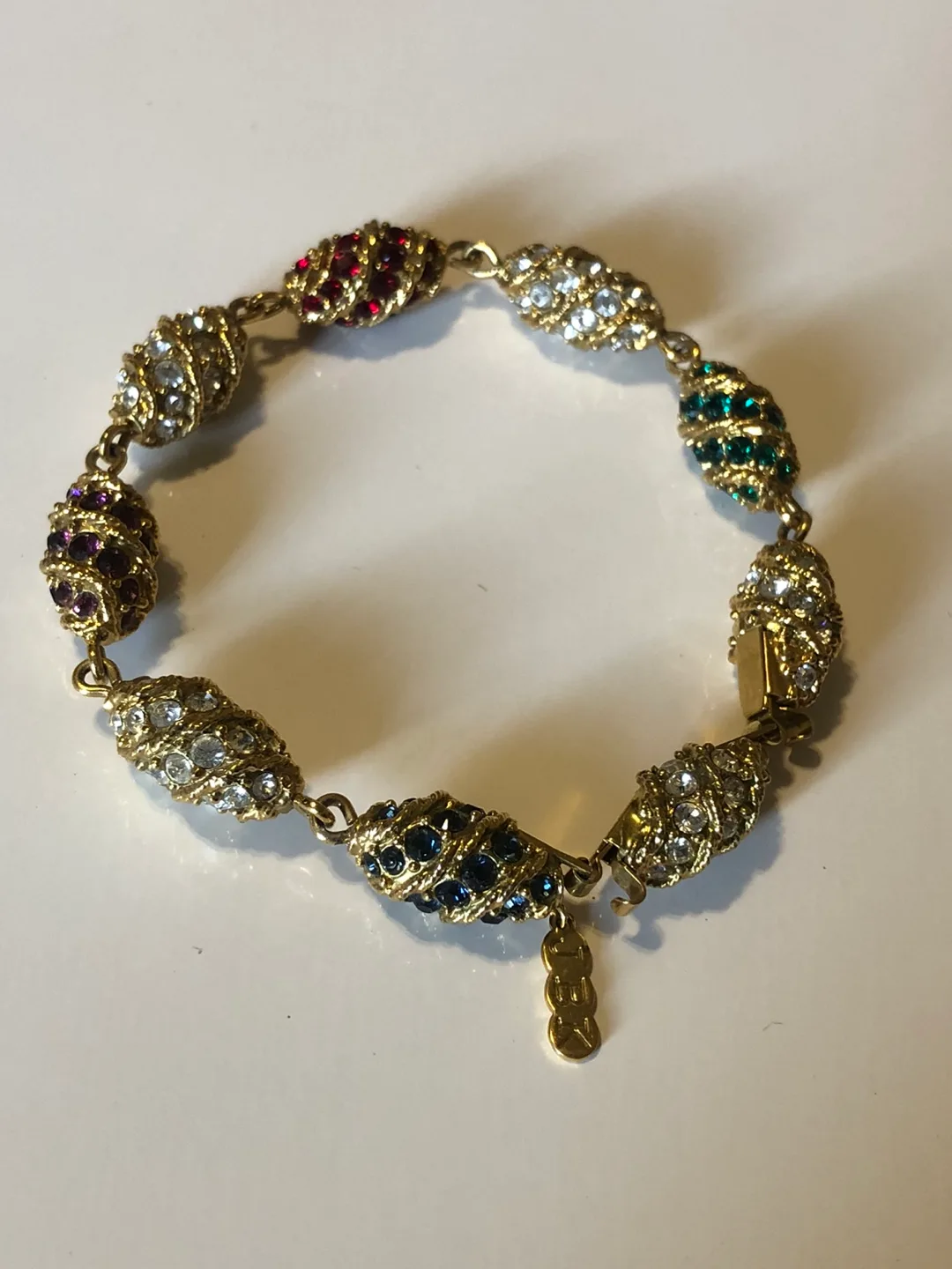 Vintage Monet Crystal Bracelet image indicator(2)