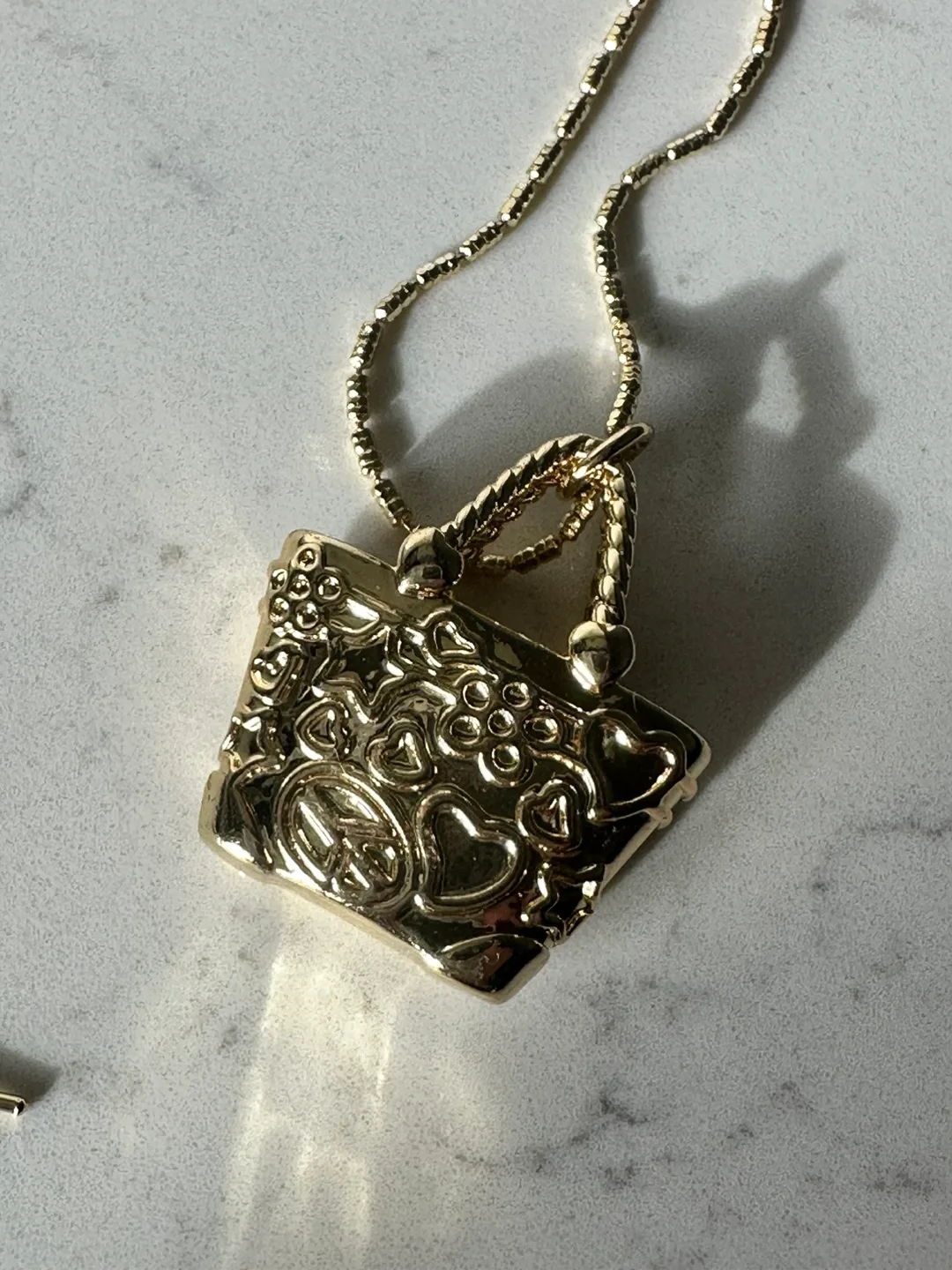 Gold-Tone Handbag Pendant Necklace image indicator(4)