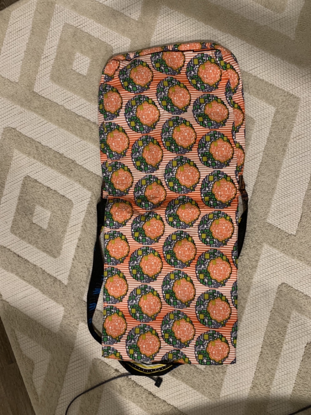 Real Africa Handmade Orange and Green Crossbody Bag - photo 2