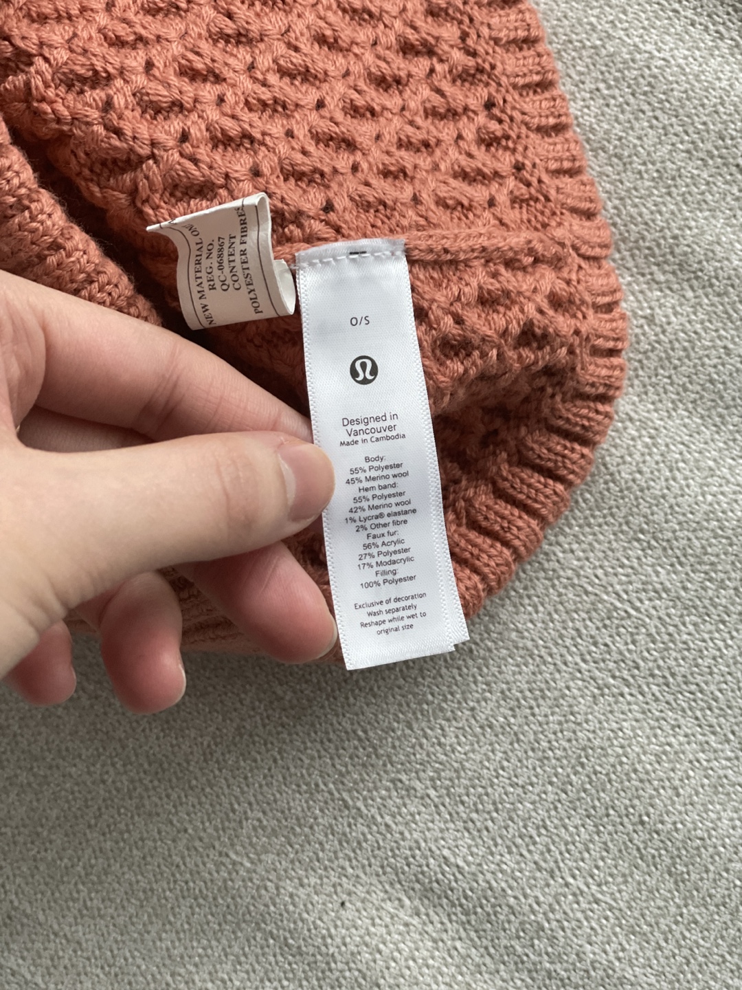 Lululemon Orange Knit Toque - Size 0/S - photo 3