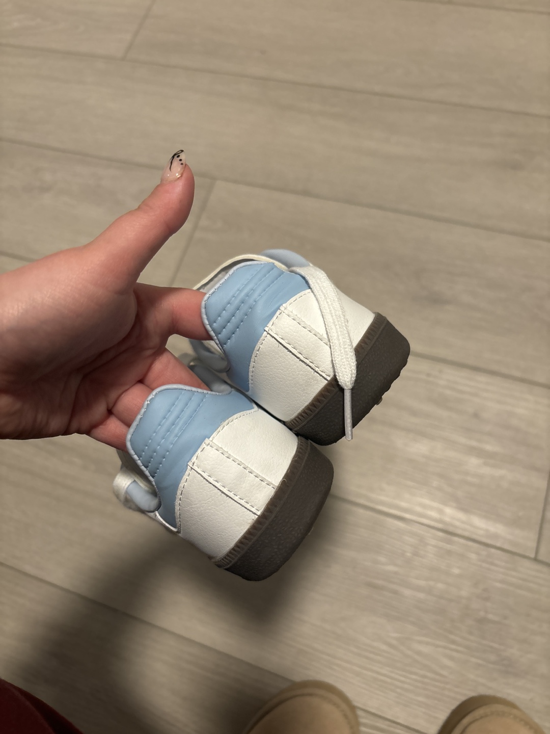 Adidas Samba Sneakers - White and Light Blue - photo 4