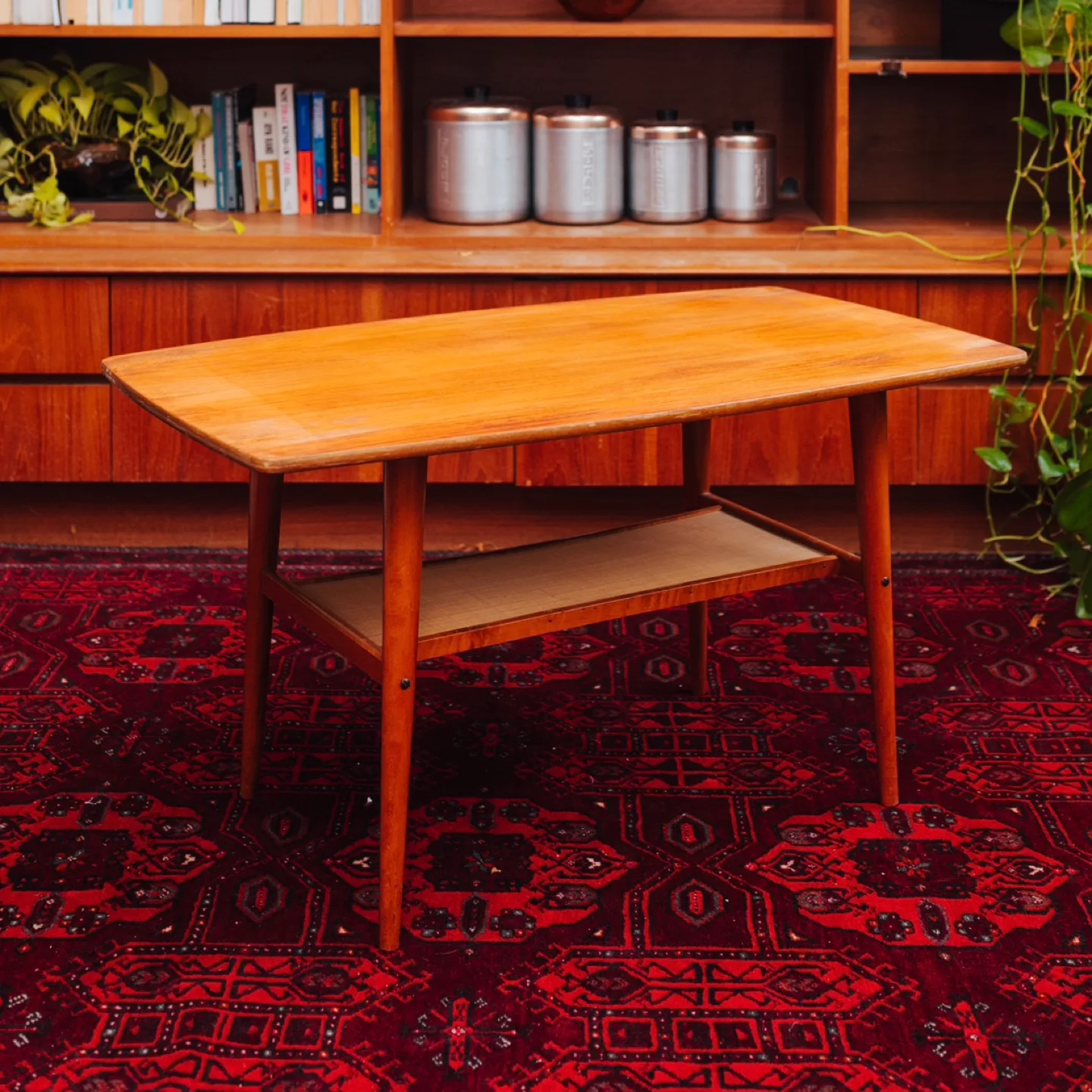 Teak MCM Vintage Side Table 🤎 thumbnail