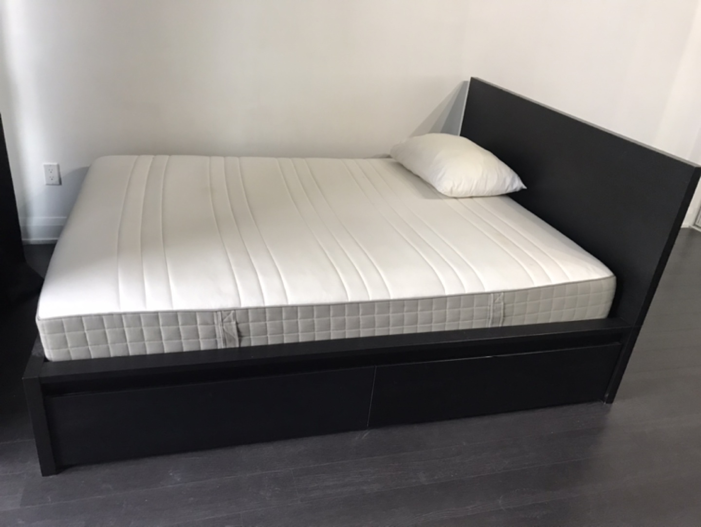 IKEA MALM Full-Size Bed Frame with Storage Drawers - photo 2