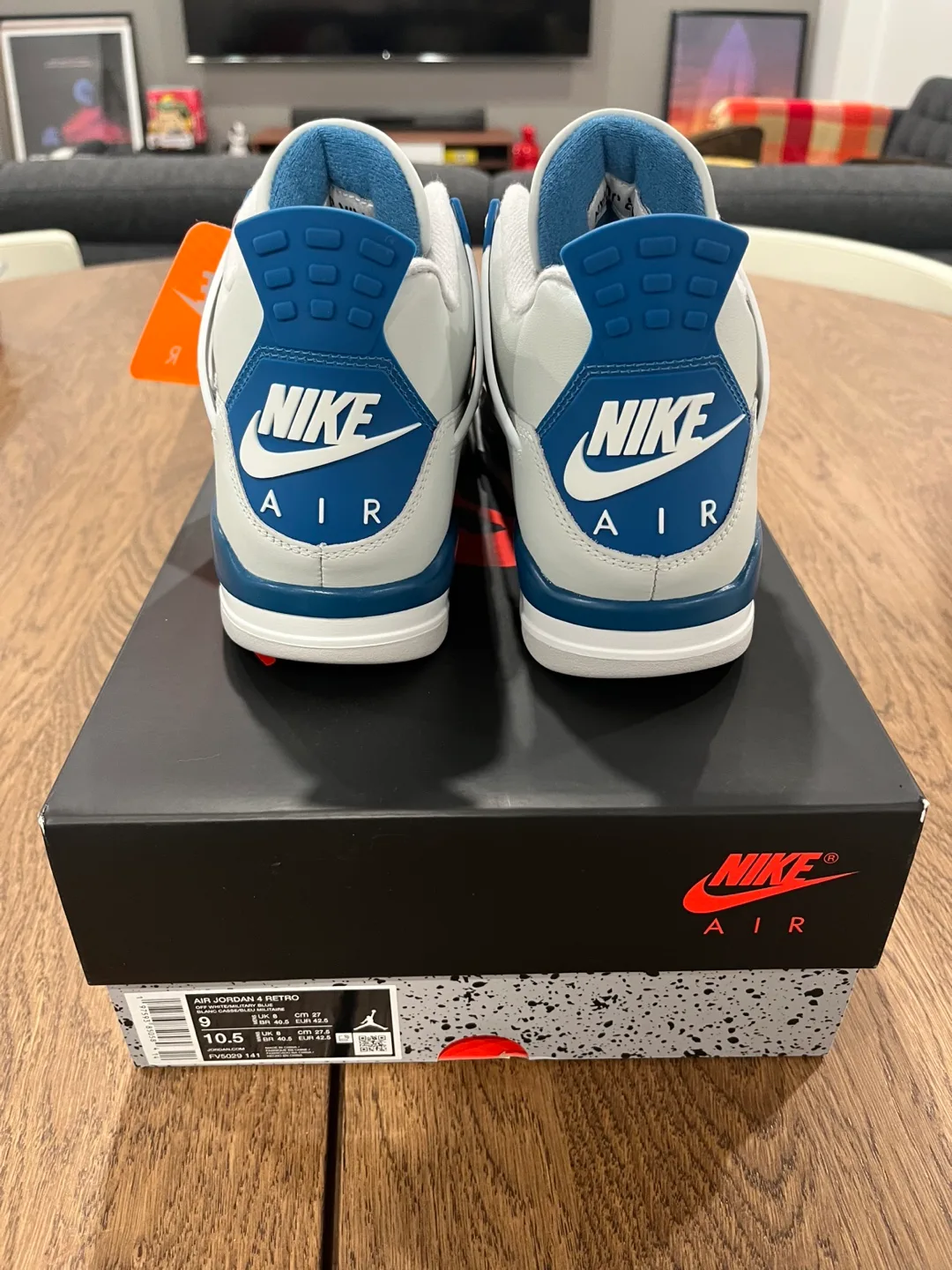 Jordan 4 Military Blue Size 9 image indicator(5)