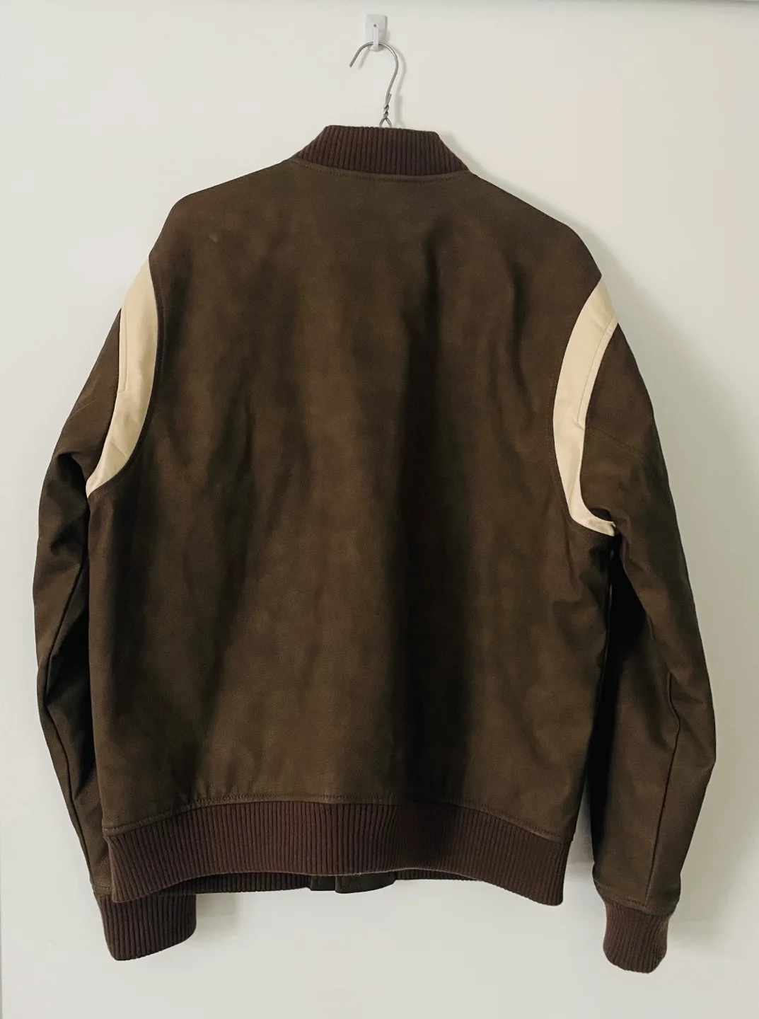 Abercrombie & Fitch Men's Medium Brown Varsity Jacket image indicator(3)