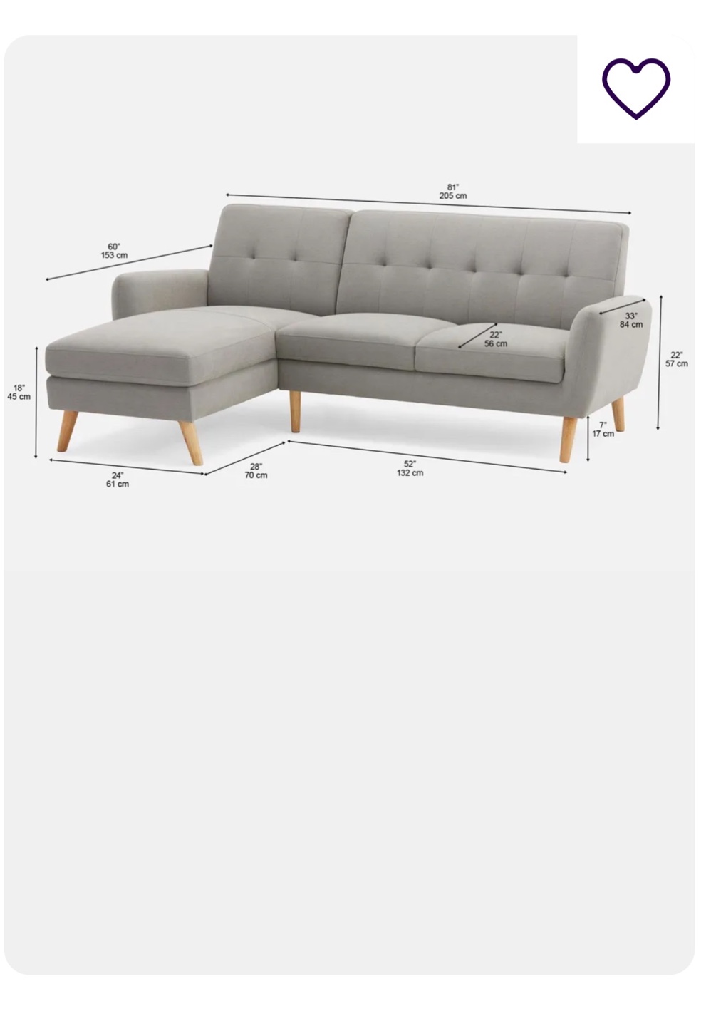 Structube sectional couch - fairly used. - photo 5