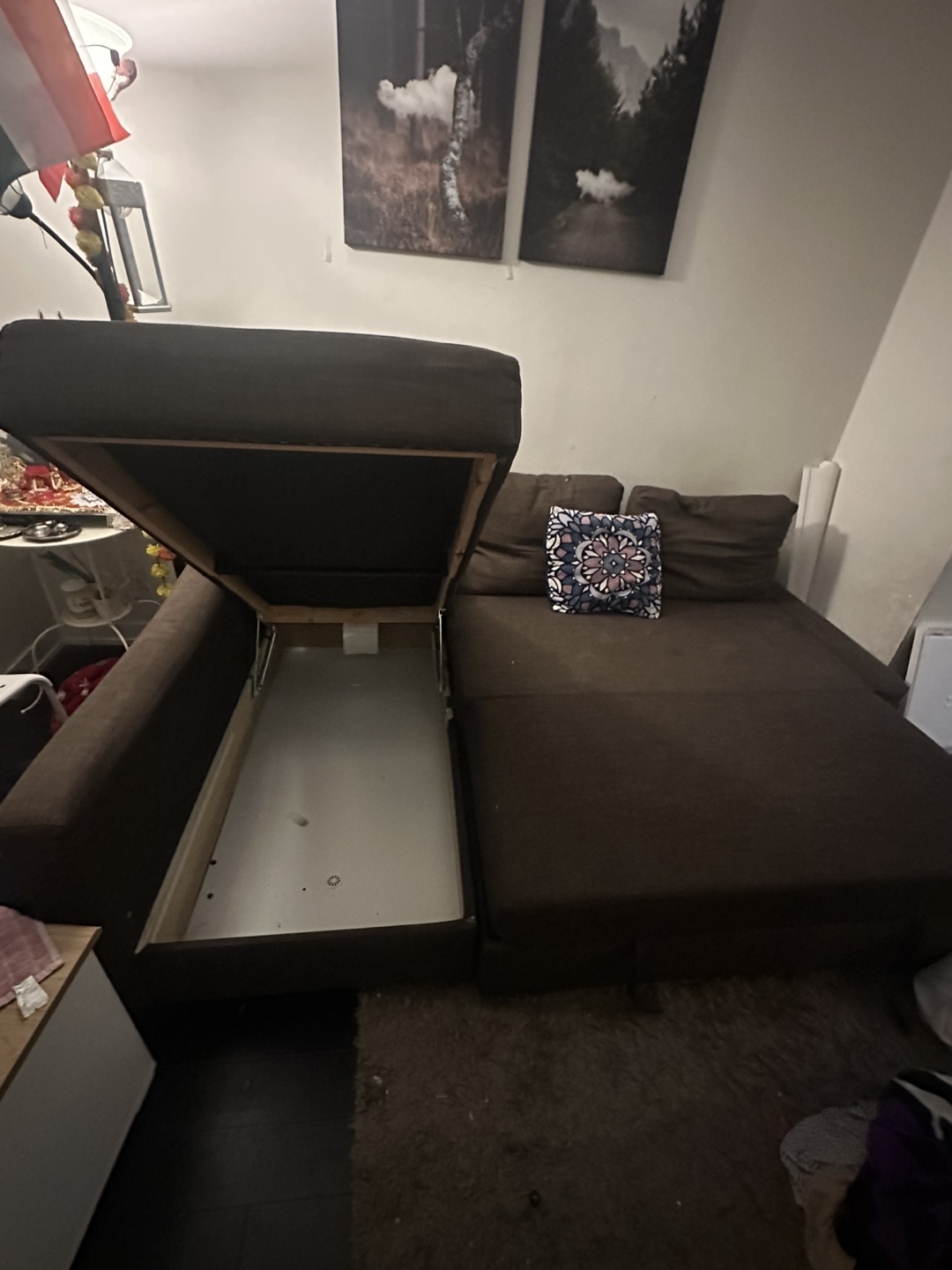 Brown IKEA Friheten Corner Sectional Sofa Bed - photo 2