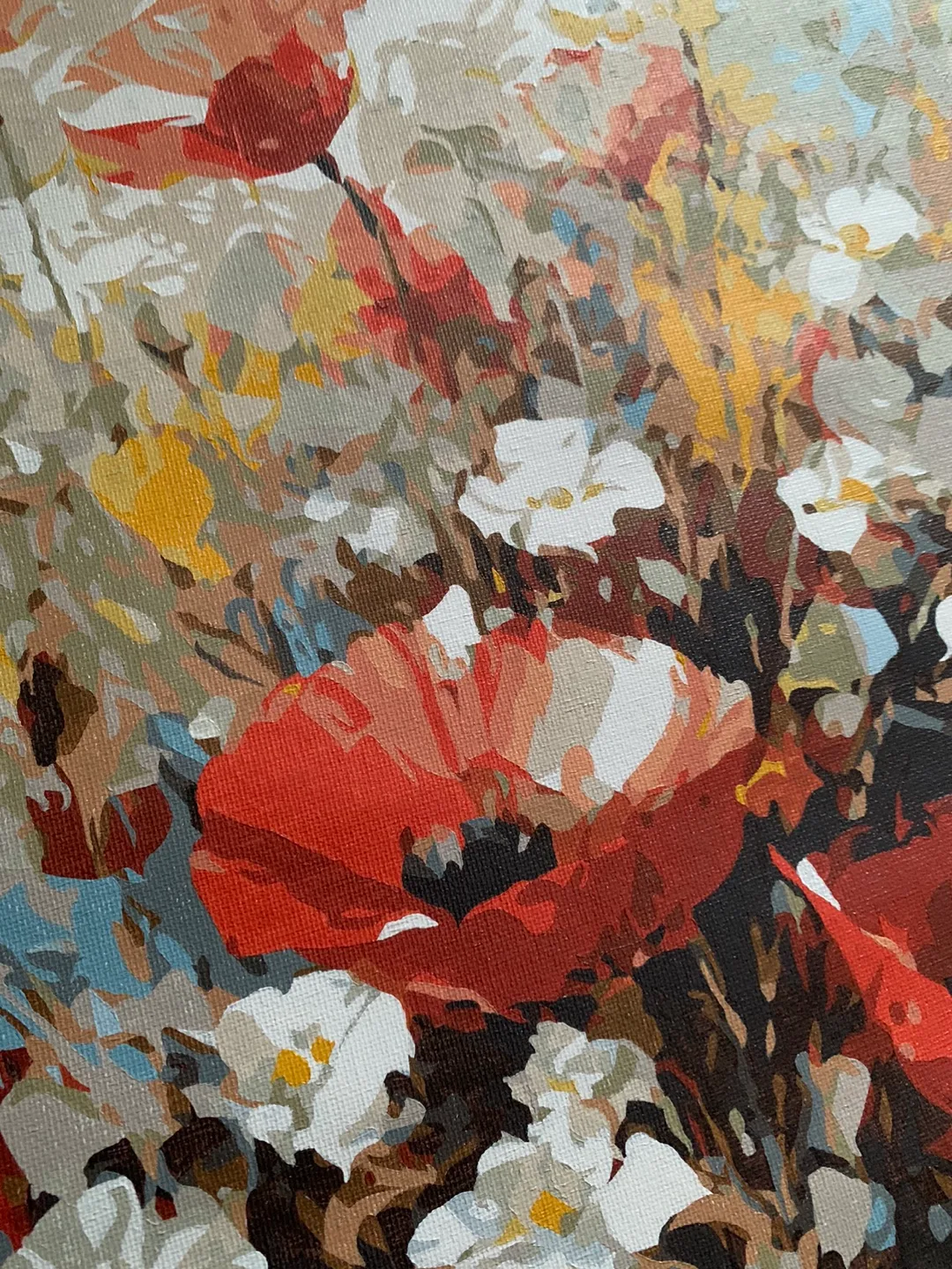 poppy flower oil paint-painting image indicator(2)