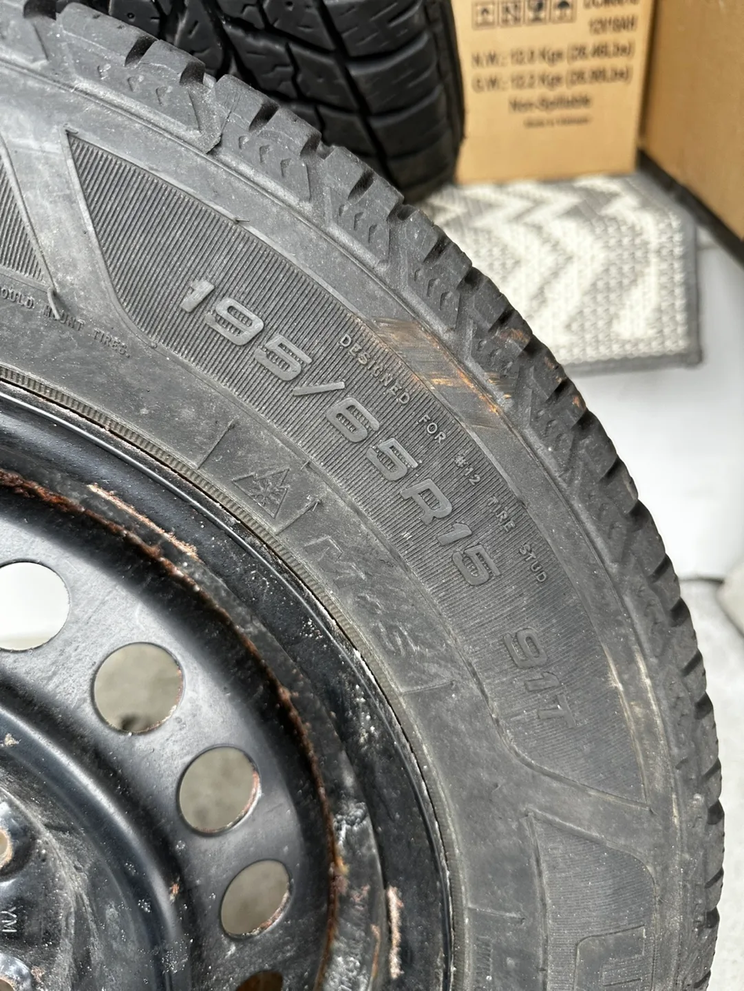 Used Goodyear Winter Tires with Rims image indicator(2)