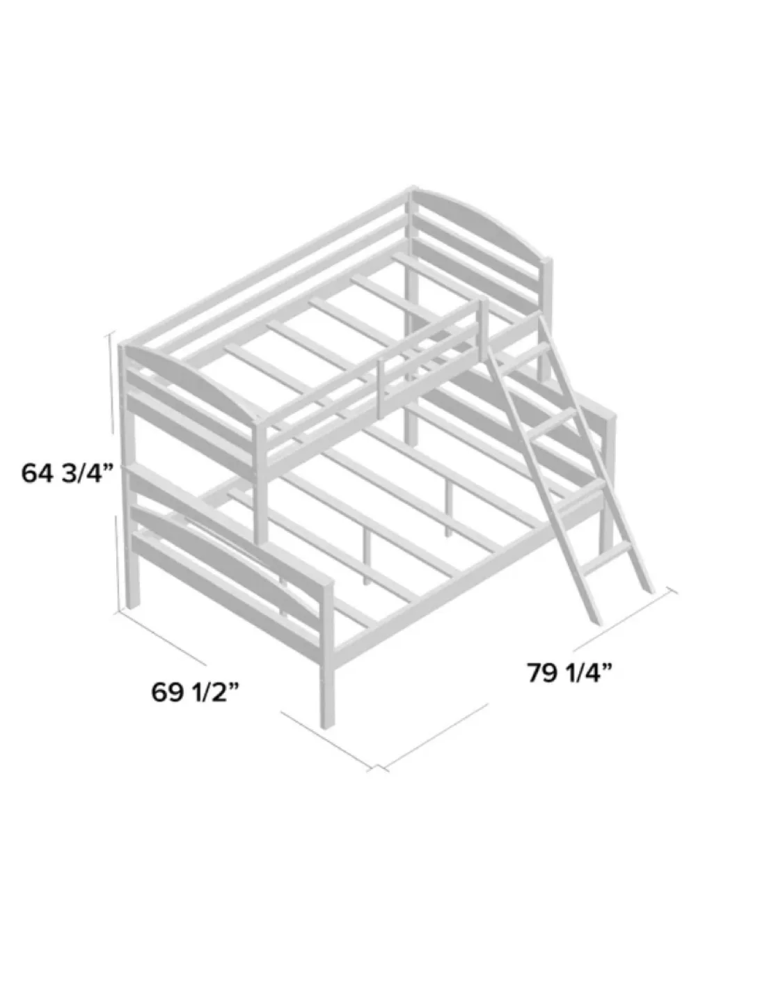 Twin over Full Loft Bunk Bed image indicator(4)