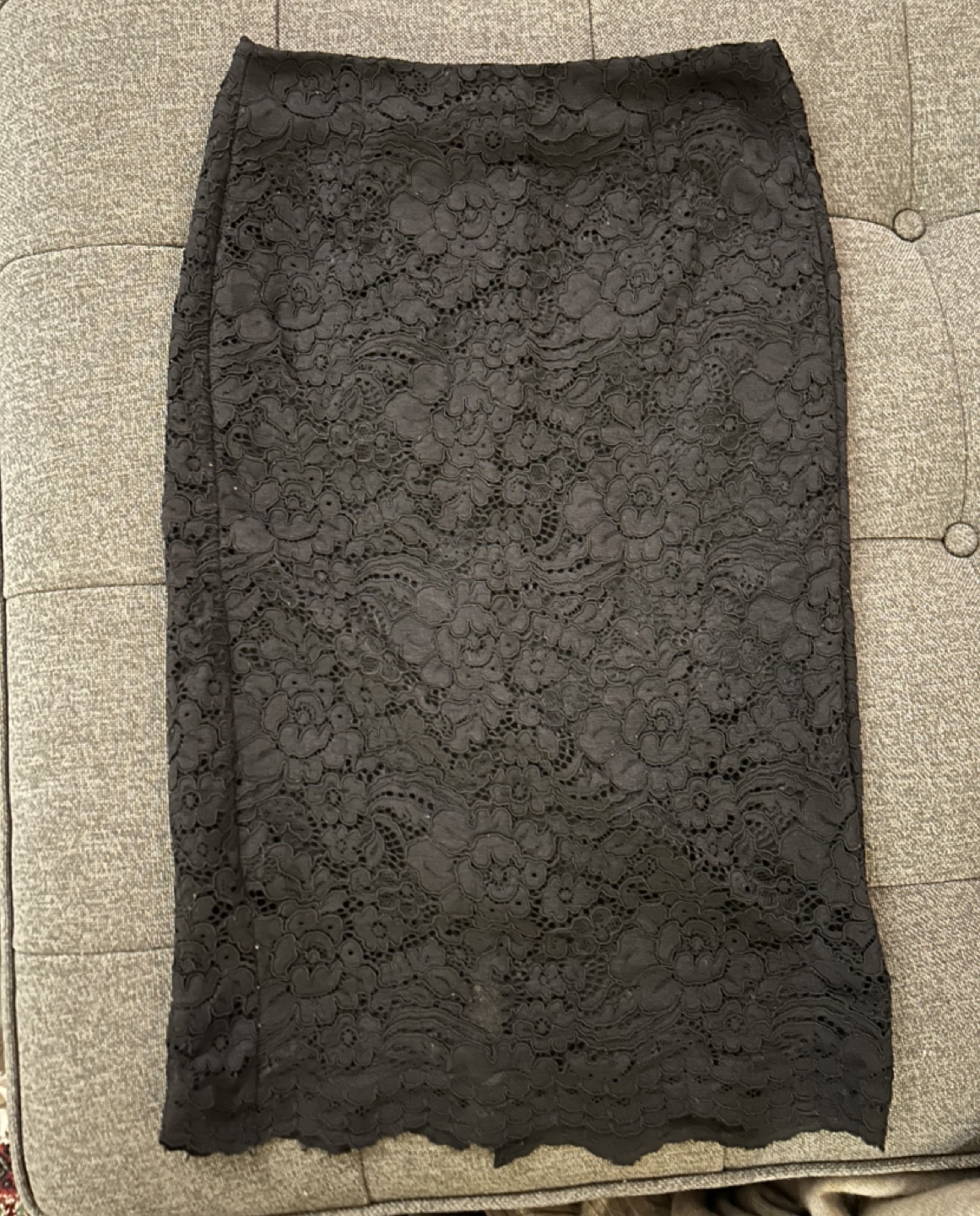 GU Black Lace Pencil Skirt - Size Small
