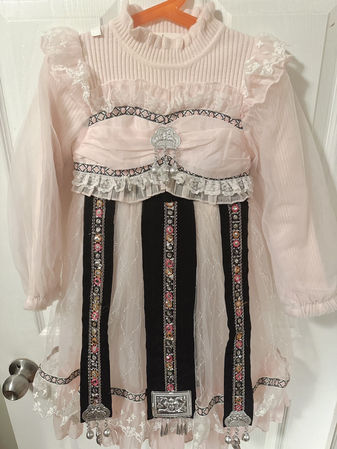 Adorable Vintage Pink Girl's Dress