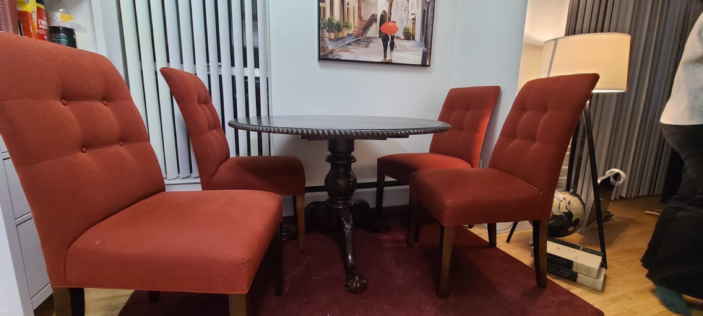 Round Dining Table Set - 4 Chairs