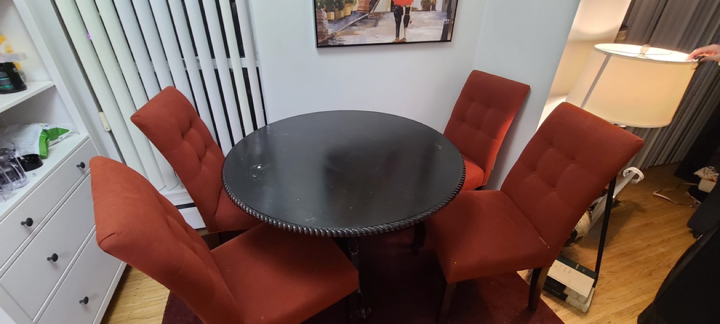 Round Dining Table Set - 4 Chairs - photo 4