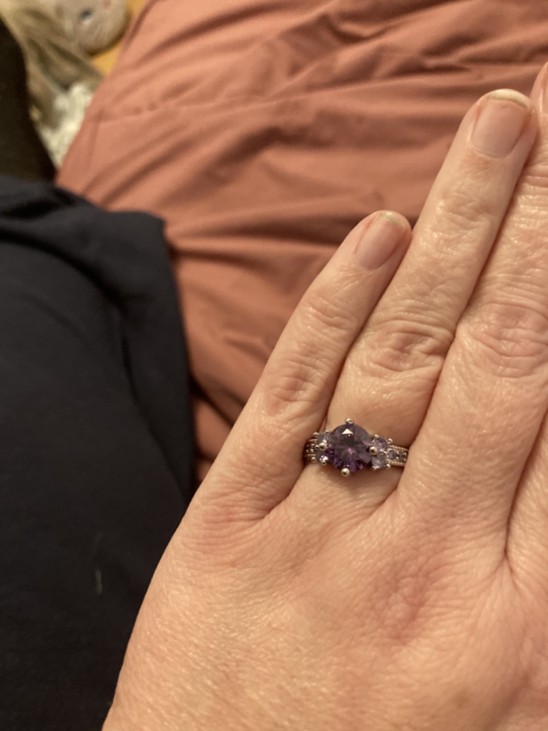 Pretty purple ring