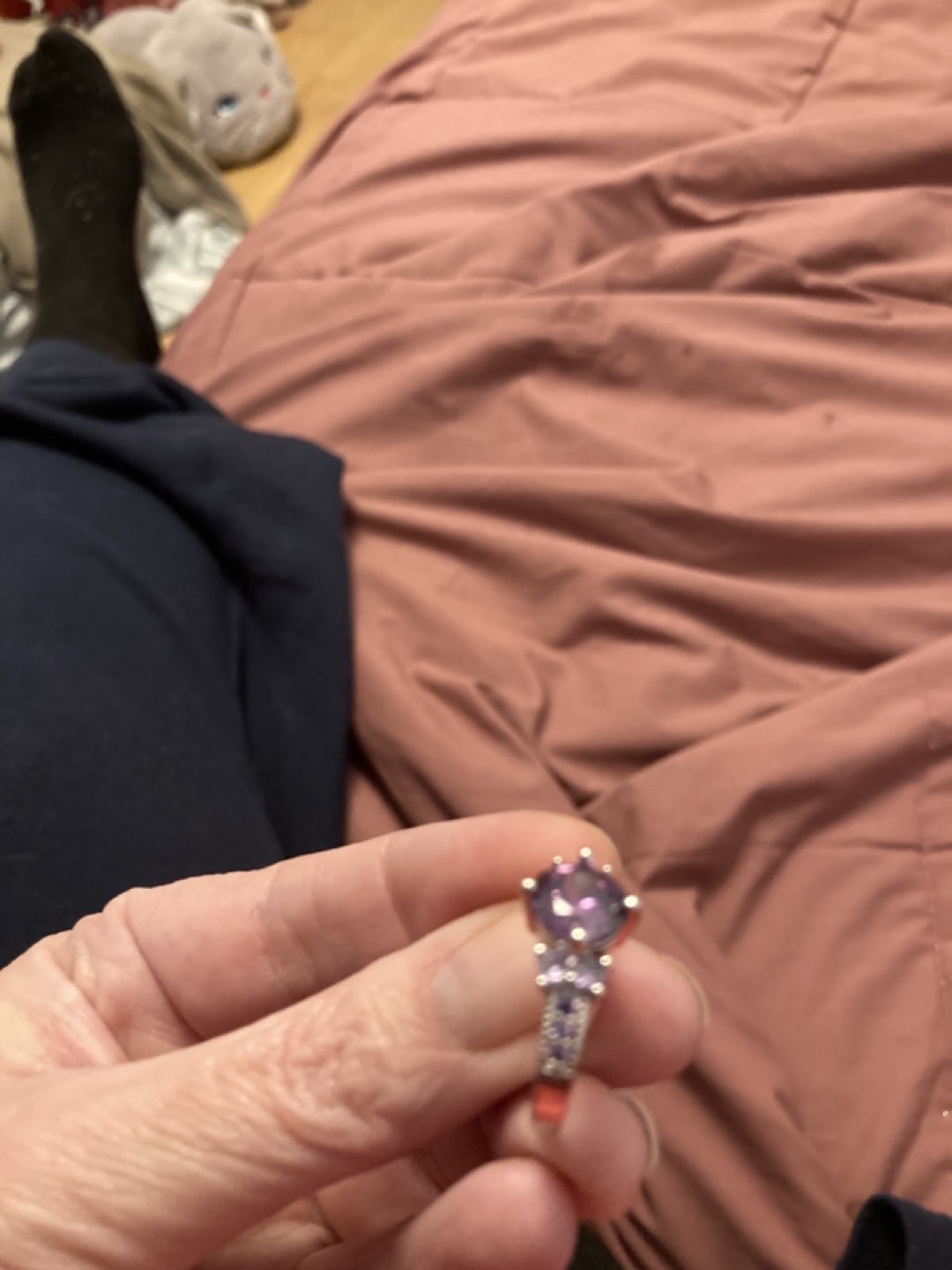 Pretty purple ring - photo 2