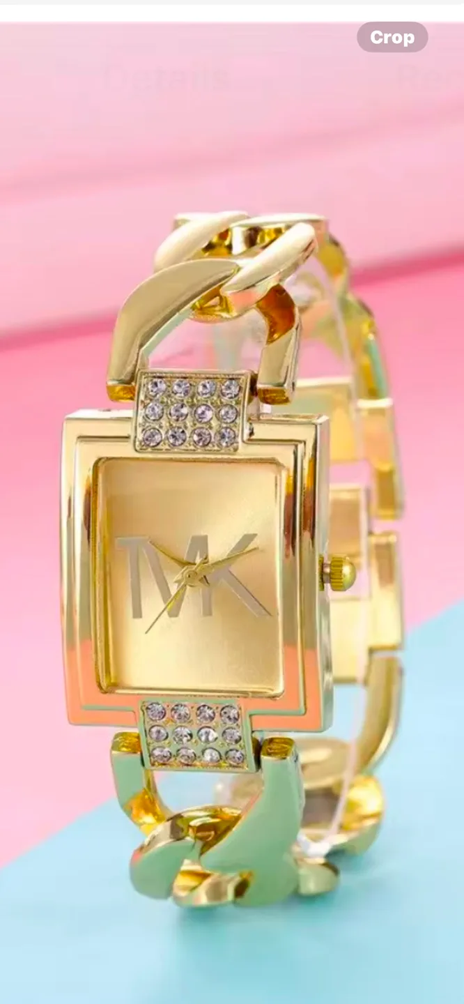 MK Gold Chain Link Watch thumbnail