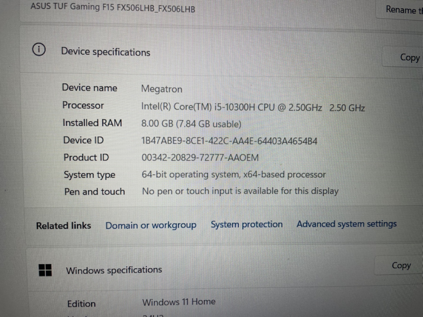 ASUS TUF Gaming F15 FX506LH Laptop - photo 4