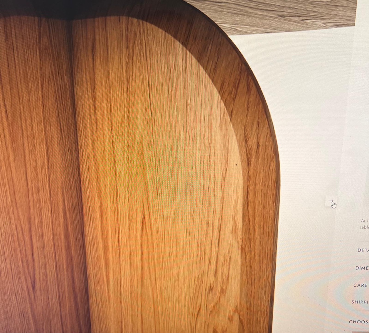 39"  Round Dining Table - Ash Wood - photo 3