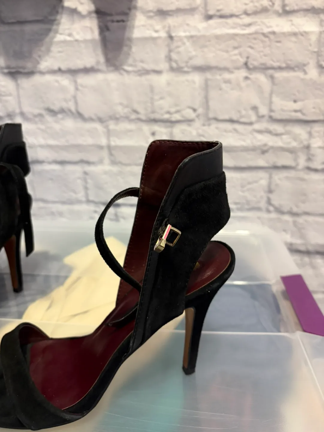 Report Signature Zany Black Evening Sandals - Size 9 image indicator(2)