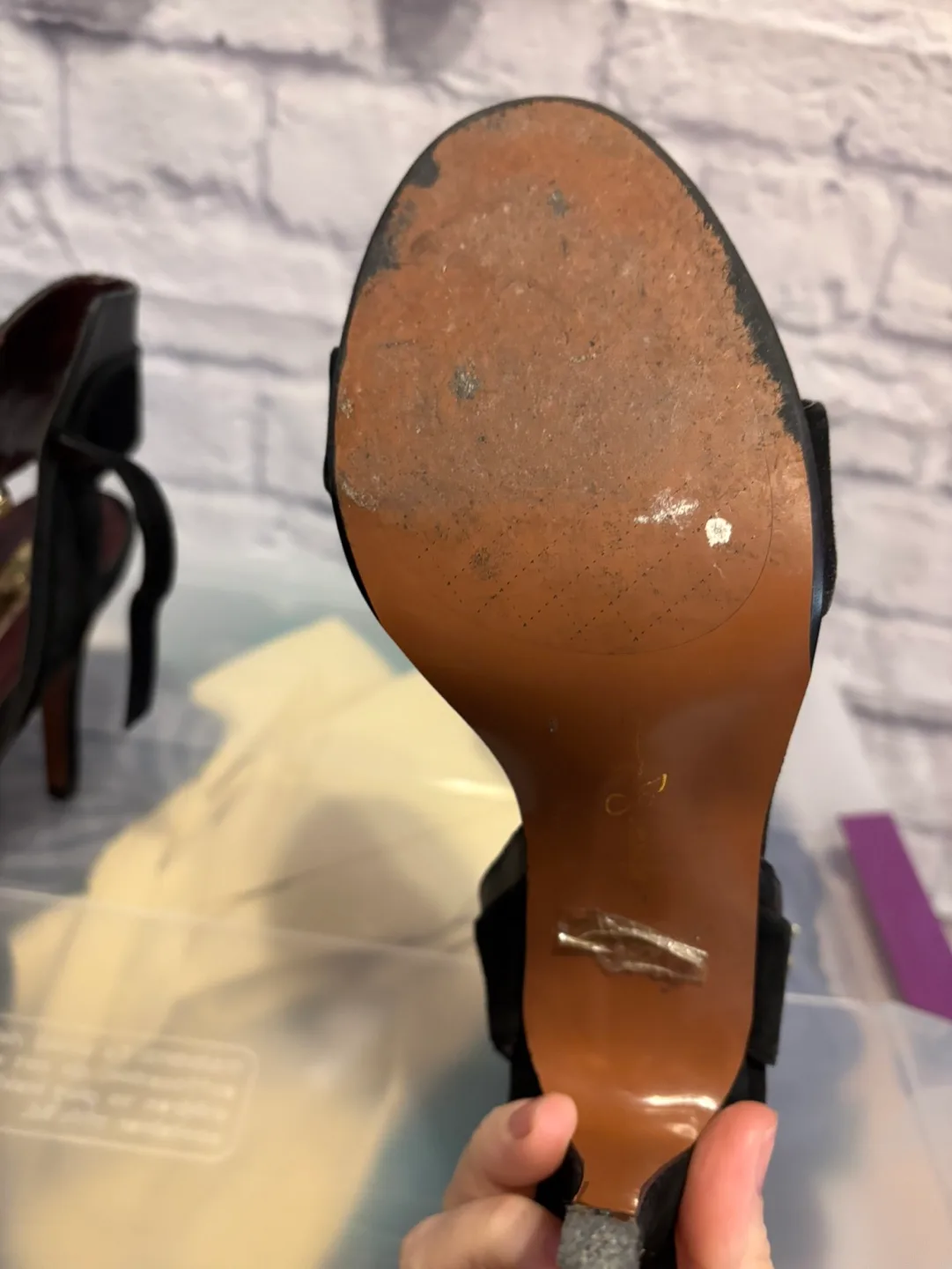 Report Signature Zany Black Evening Sandals - Size 9 image indicator(3)