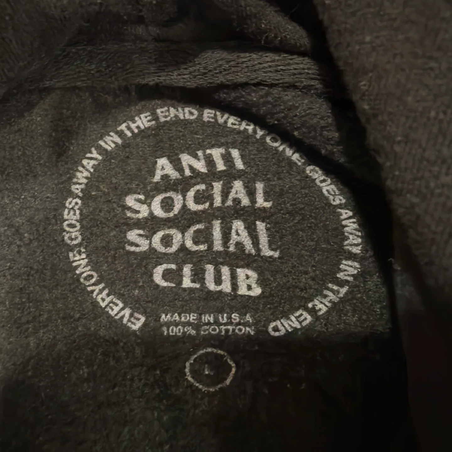 Anti Social Social Club Skeleton Hoodie Black Pink Large image indicator(5)