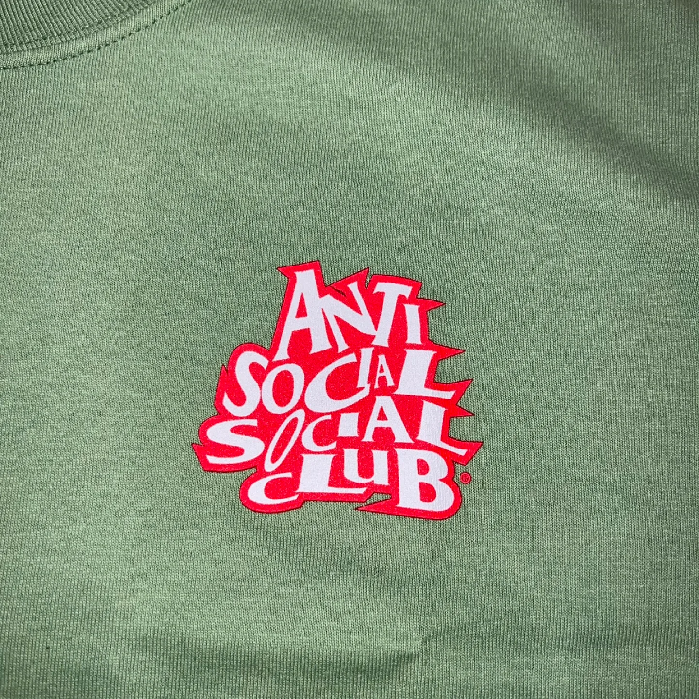 Anti Social Social Club Jealousy Tee - Dill Green Size XL image indicator(4)