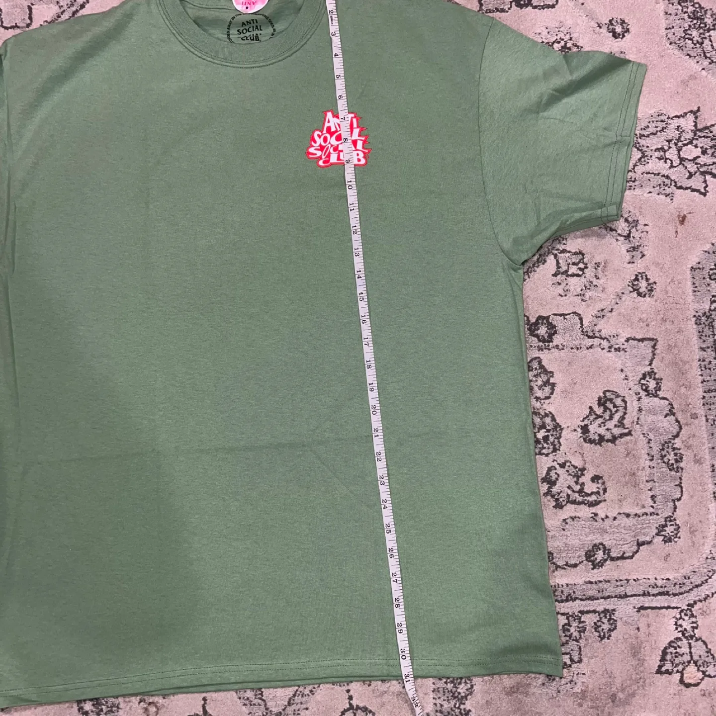 Anti Social Social Club Jealousy Tee - Dill Green Size XL image indicator(8)