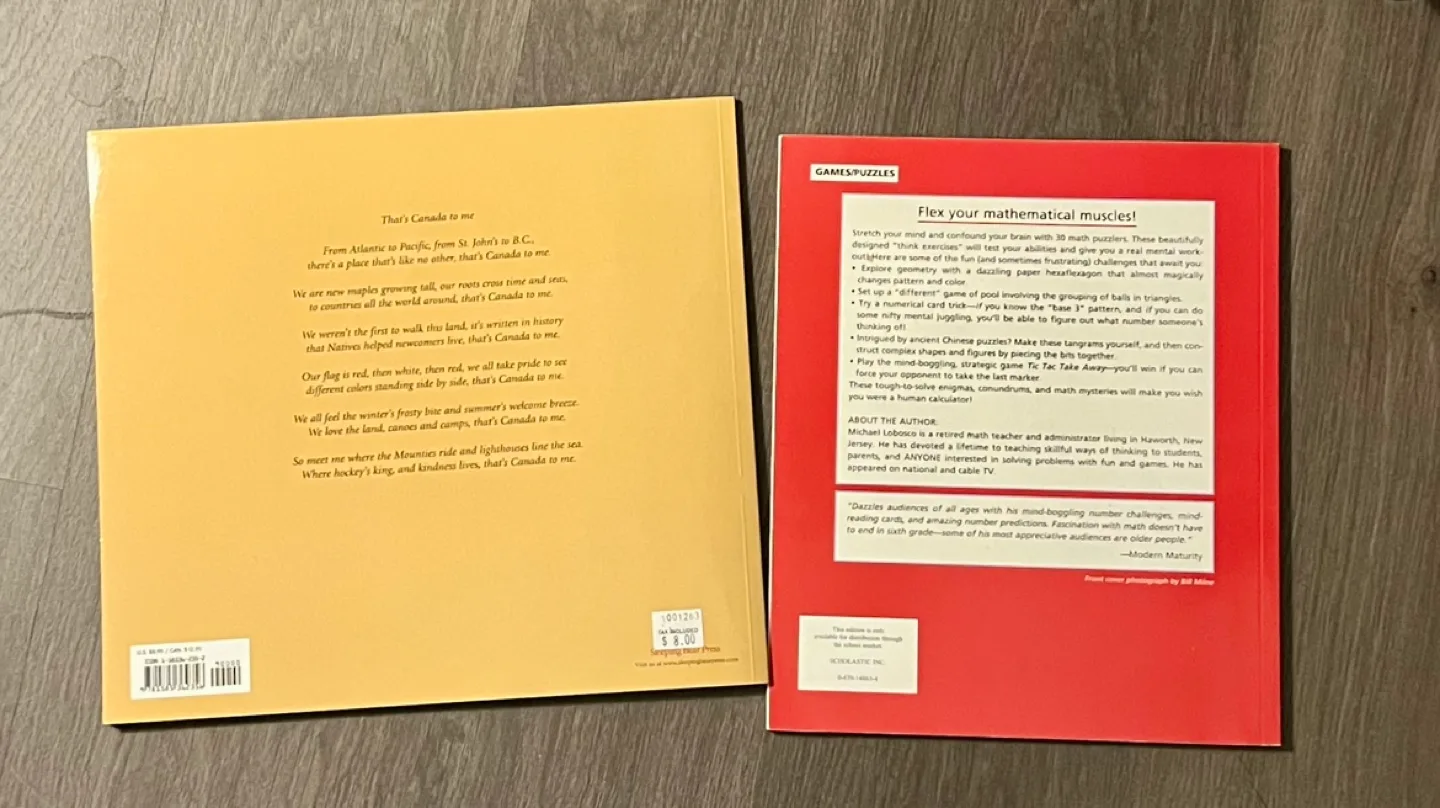 Children's Books and a Math Games and Puzzles Book image indicator(2)