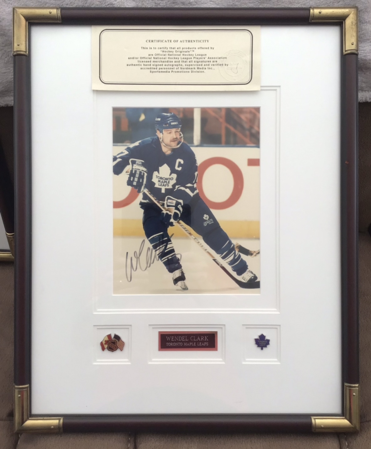 Wendel Clark Autographed Toronto Maple Leafs
