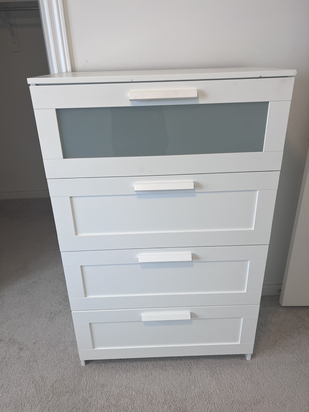 White 4 Drawer Chest of Drawers
