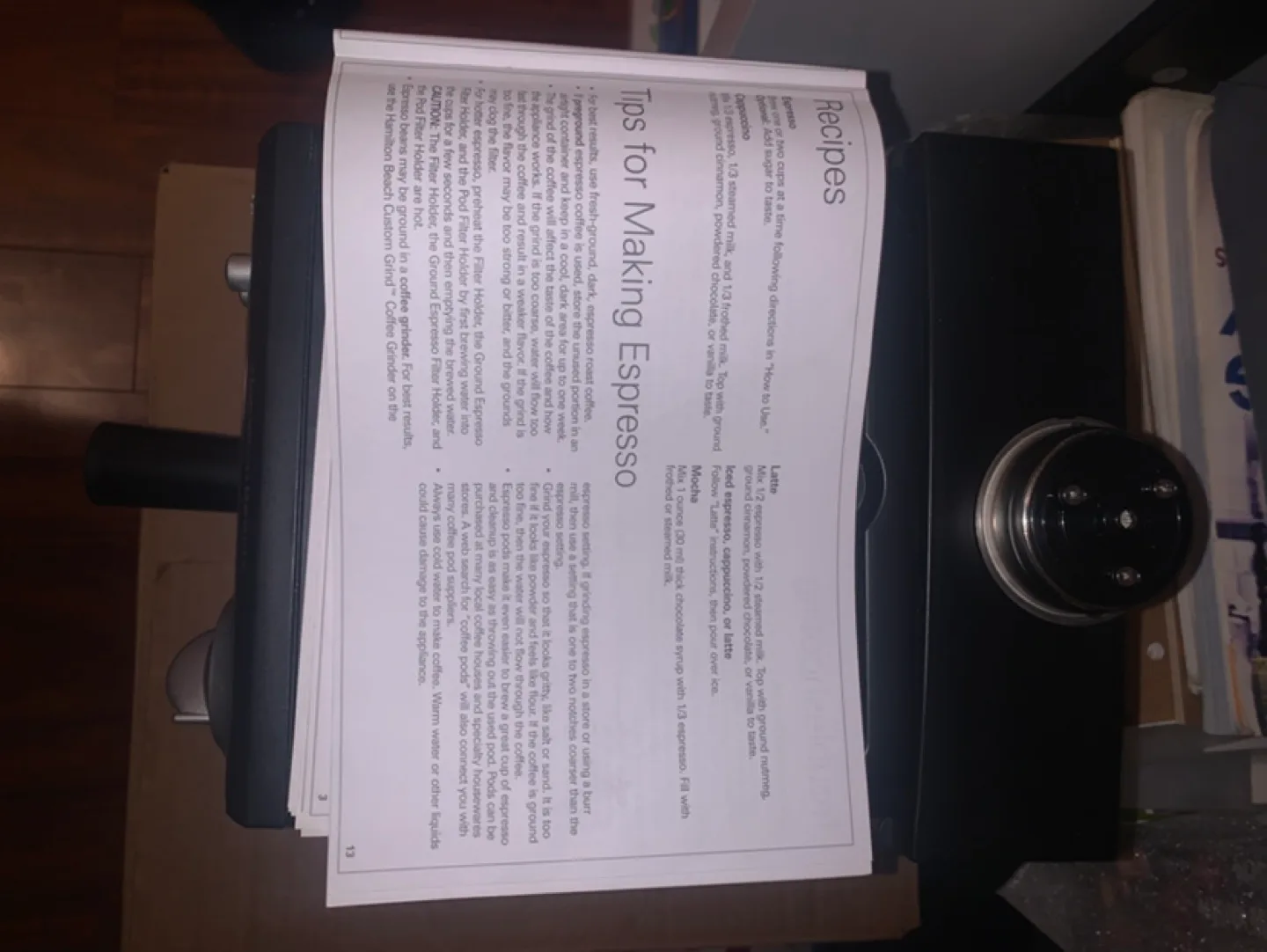 Coffee Espresso Maker Hamilton Beach image indicator(7)