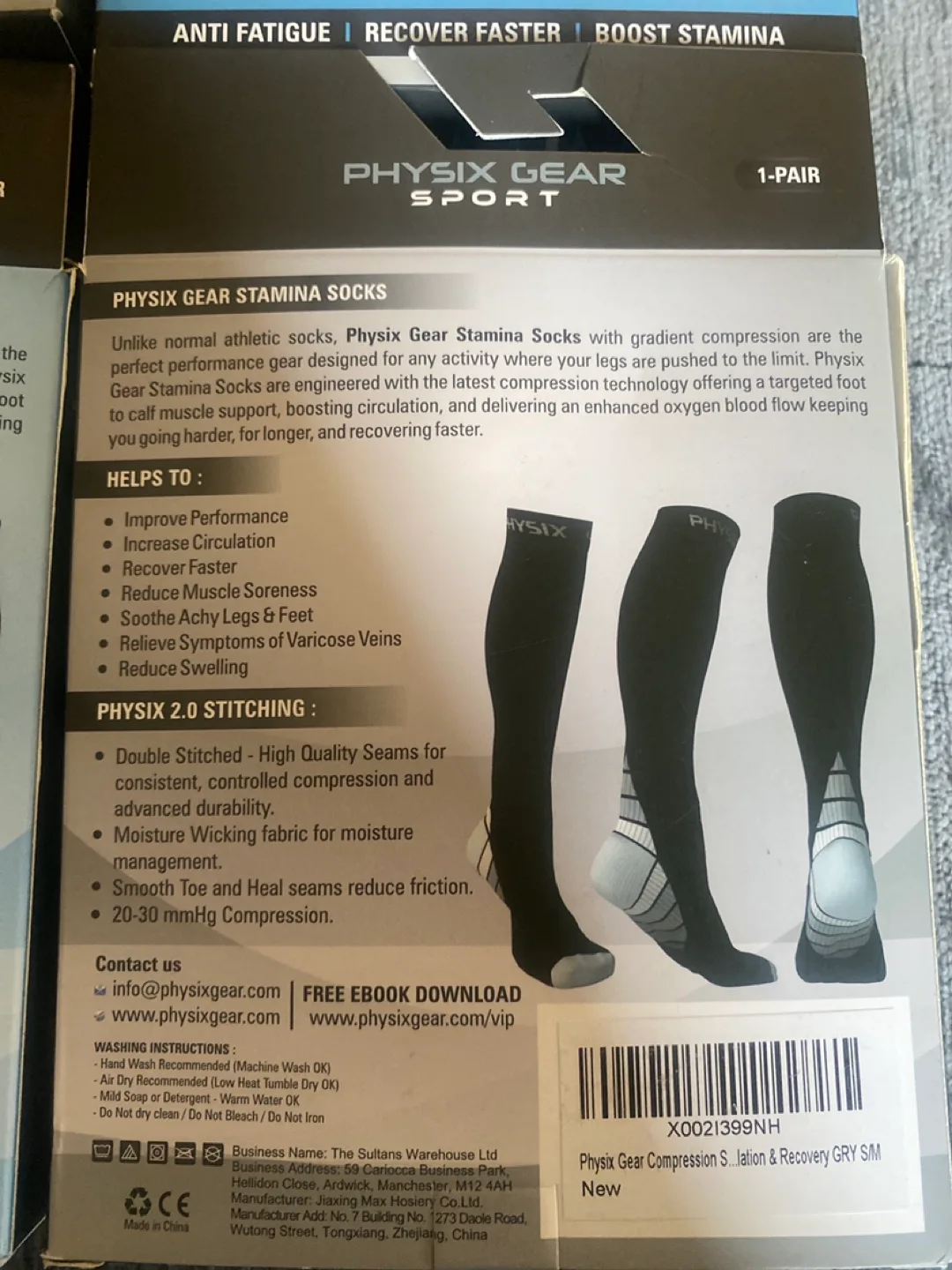 Physix Gear Stamina Graduated Compression Socks (5Pairs) image indicator(3)