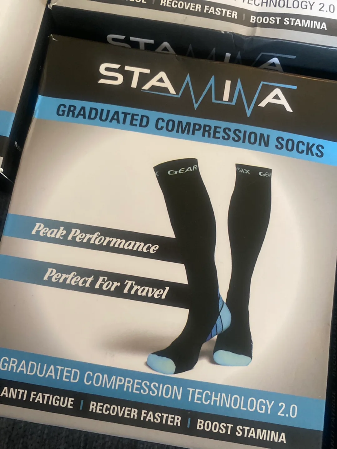 Physix Gear Stamina Graduated Compression Socks (5Pairs) image indicator(2)