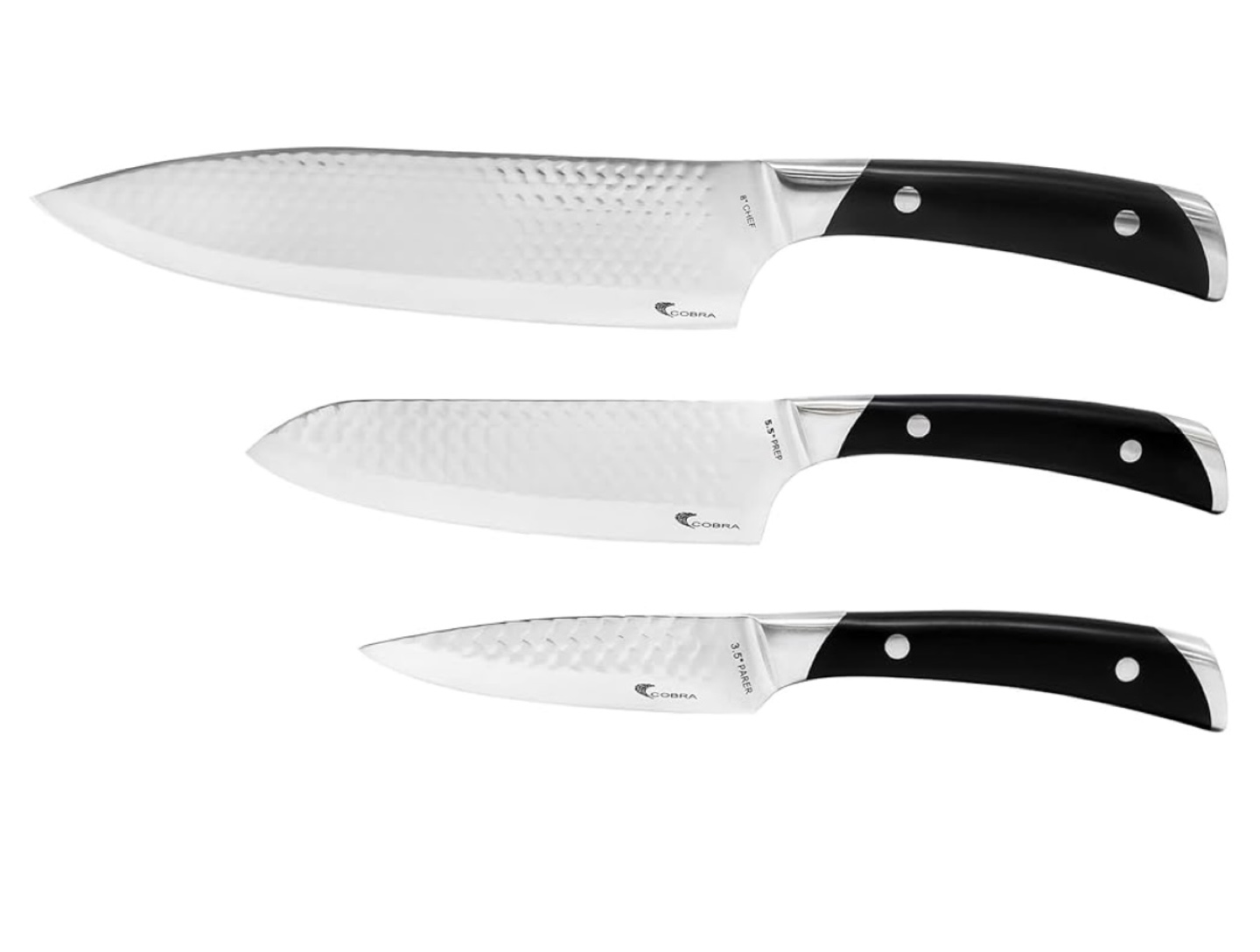KALORIK 3-PIECE CHEF/PREP/PARING KNIFE SET - photo 4