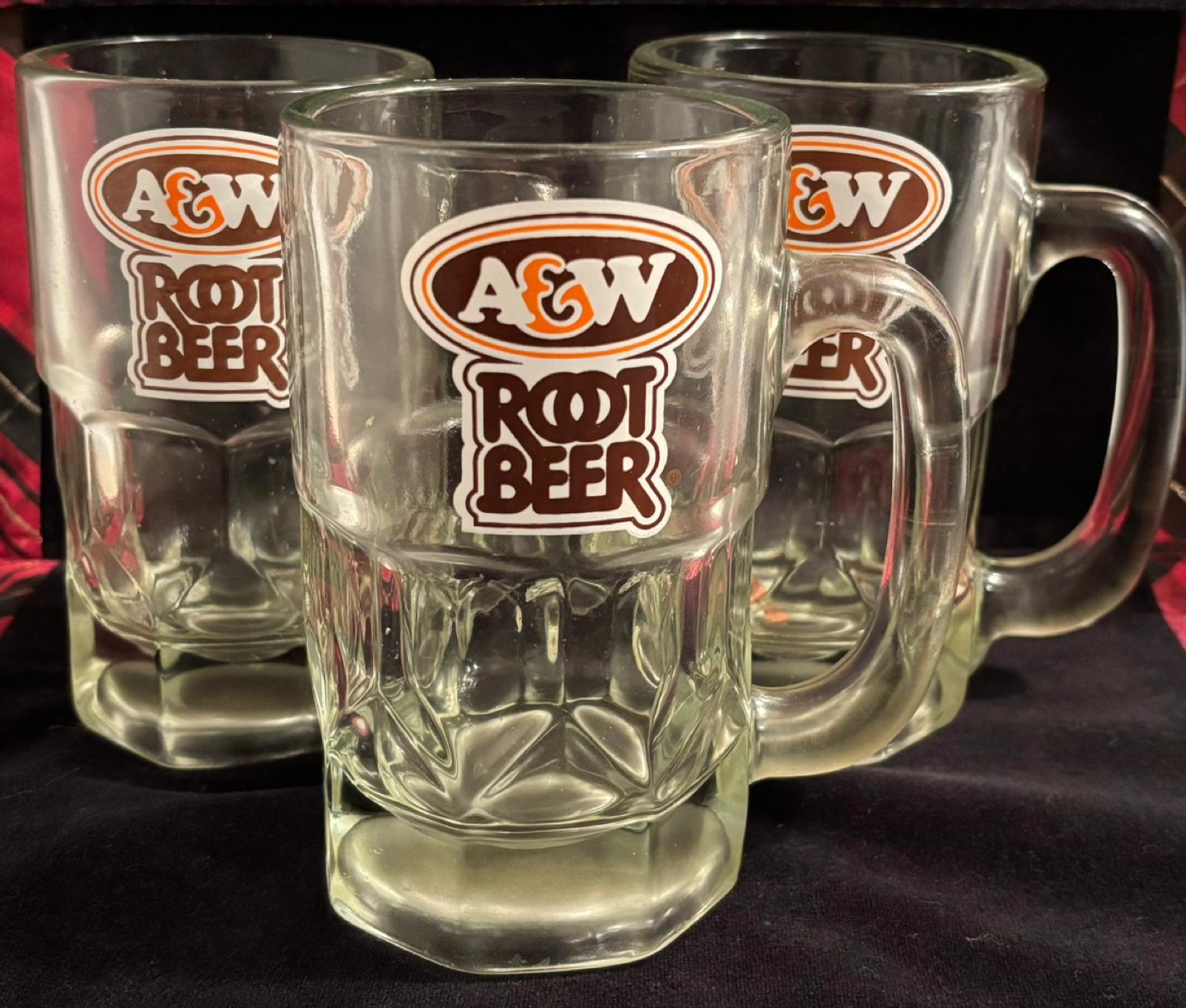 Three A&W Root Beer Mugs