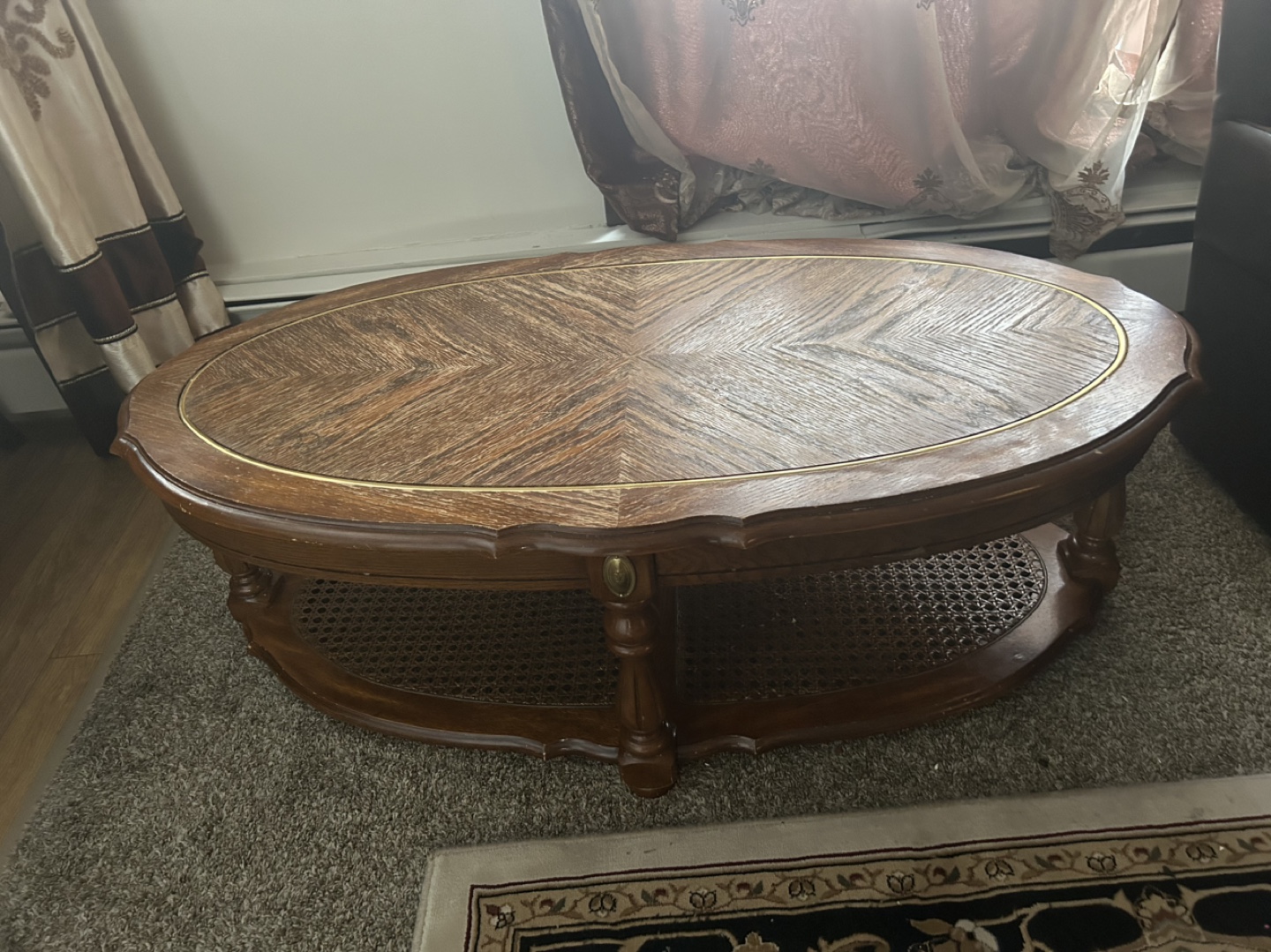 Vintage Wooden Nesting Coffee Table Set - photo 2