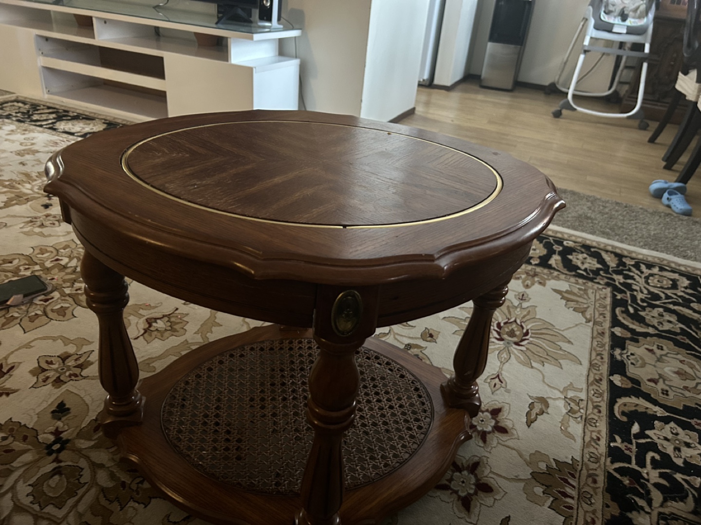 Vintage Wooden Nesting Coffee Table Set - photo 3
