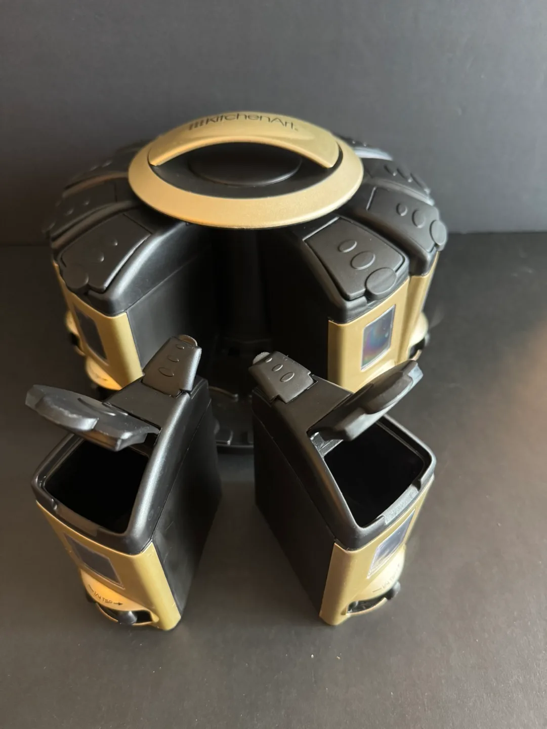 KitchenArt 12-Jar Rotating Spice Rack Organizer image indicator(5)