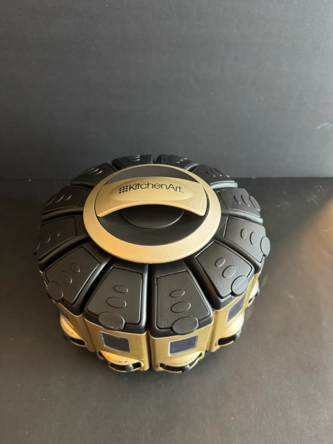 KitchenArt 12-Jar Rotating Spice Rack Organizer image indicator(2)