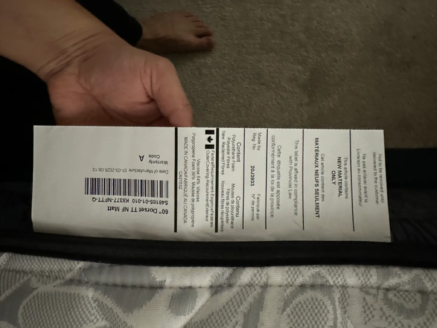 Queen Mattress from sleep country –  $1000( Retail  $1900) image indicator(3)