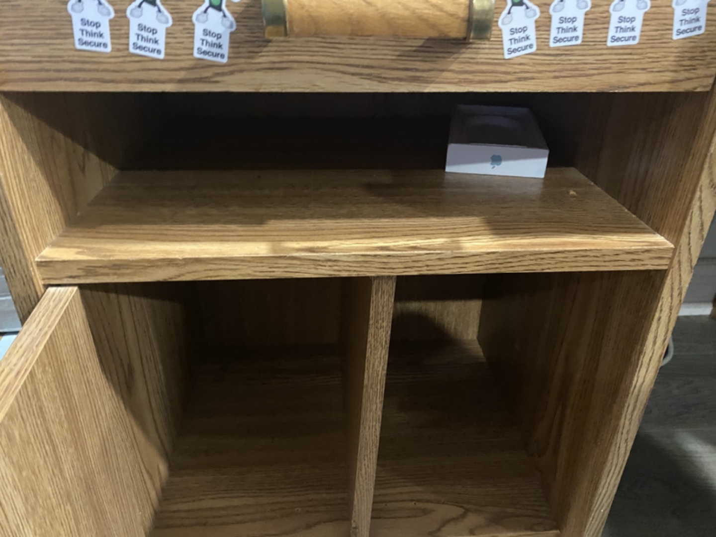 Wooden Computer Desk with Drawers and Cabinet - photo 5