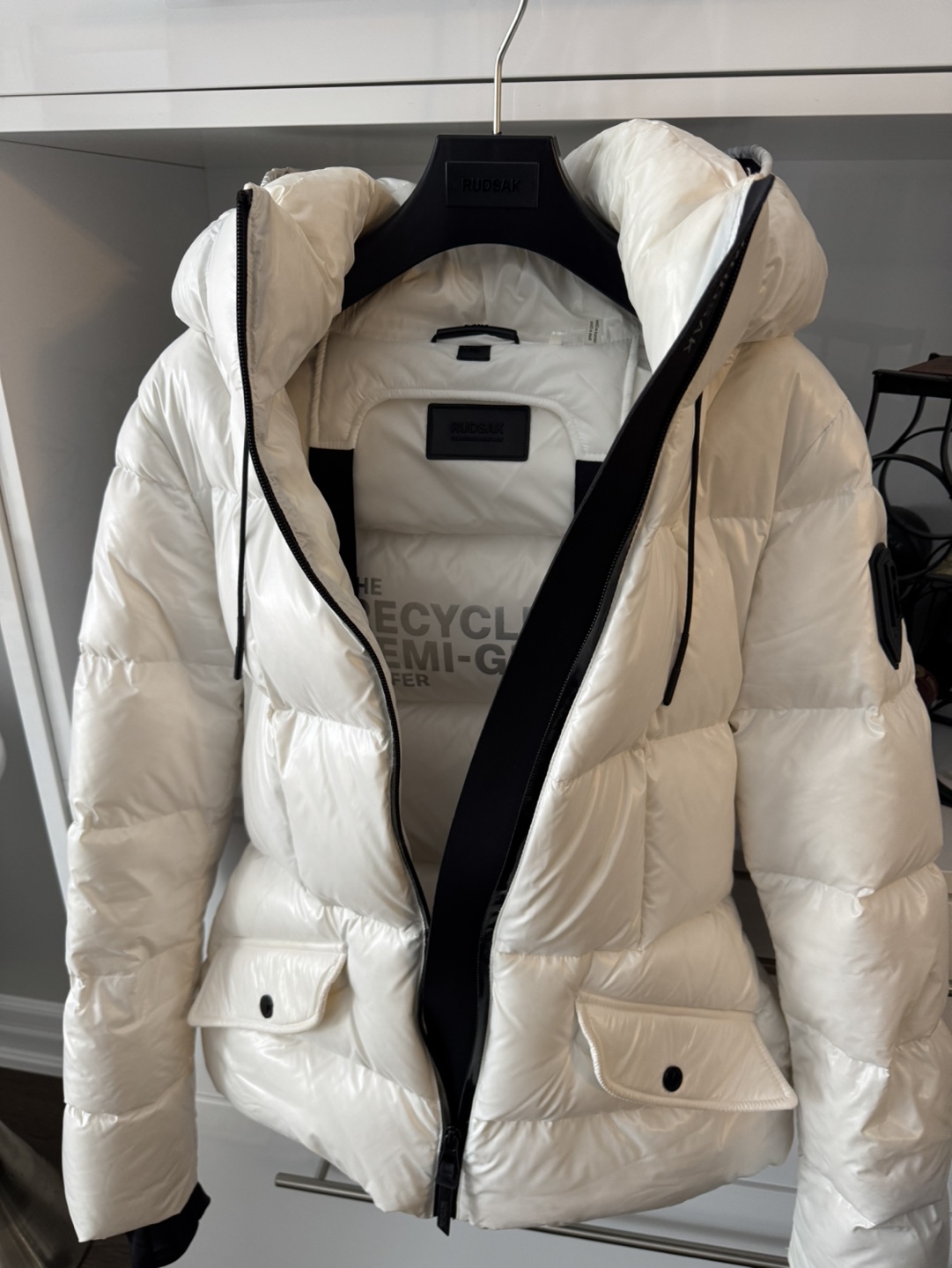 Rudsak Women's White Puffer Jacket Size P/S - photo 3