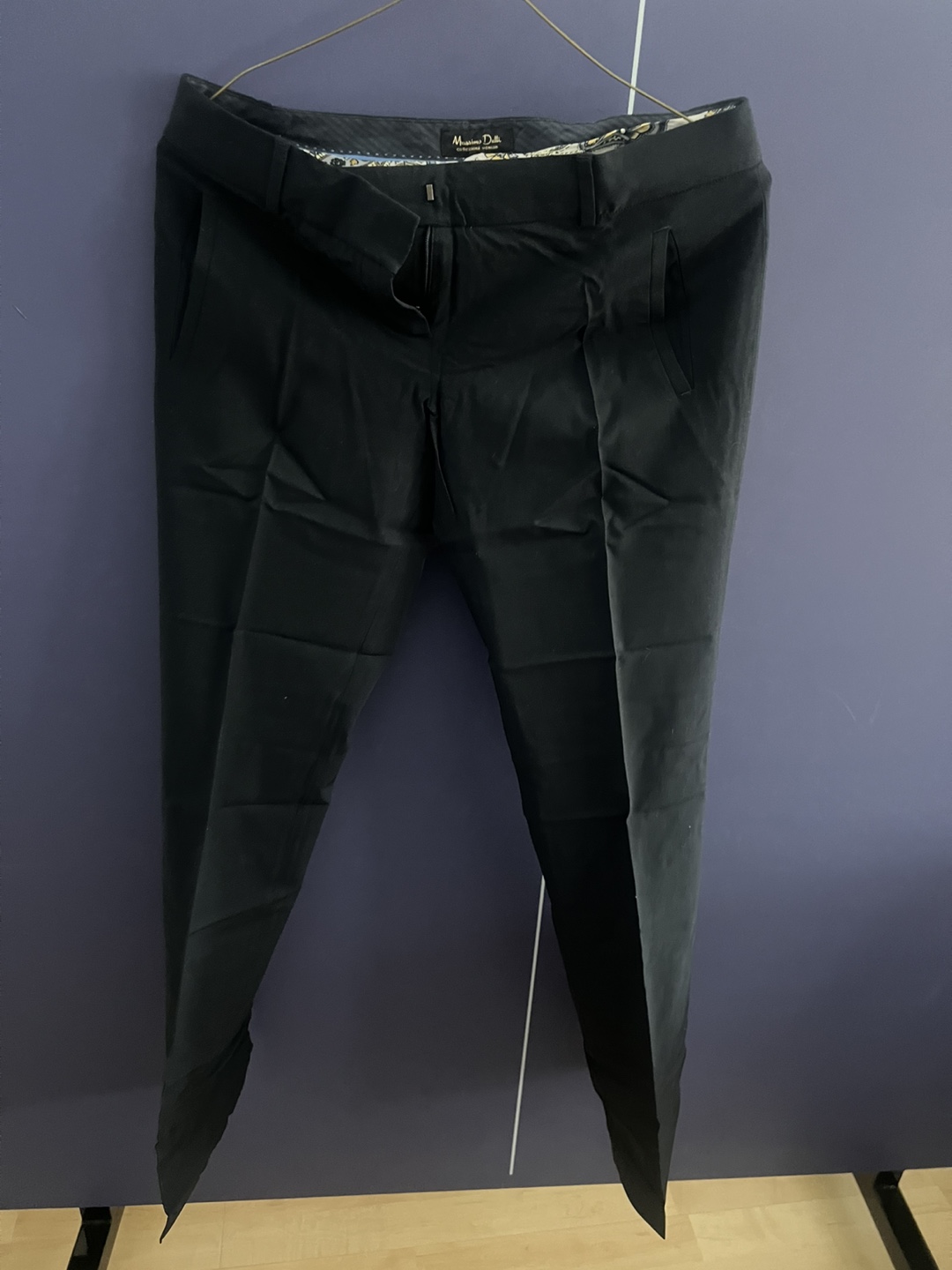 Massimo Dutti Women's Blue navy Trousers Size 38